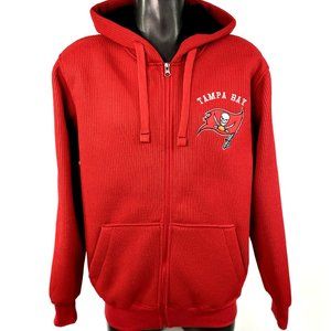 TAMPA BAY BUCCANEERS SHERPA HOODED JACKET Sewn Logos